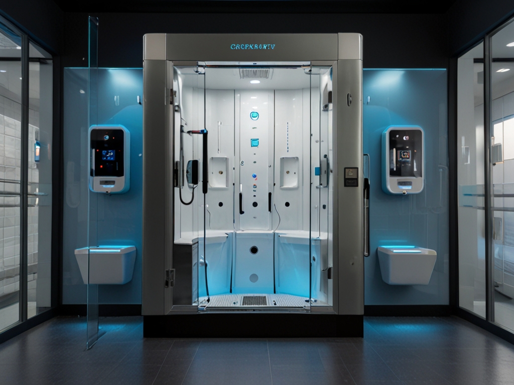 Moderne cryotherapie cabine met veiligheidsfuncties